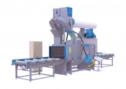 Continuous blasting machine