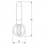 EXOSET BLUE BOLT SHACKLE - Technical drawing 2