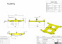 Technical drawing - Lifting beams - Big bag traverse for forklift truck 1