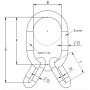 XO MASTER LINK ASSEMBLY - Technical drawing