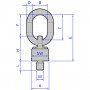 XO SWIVEL - Technical drawing