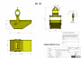 Technical drawing - Hanging tilting container - 1