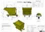 Technical drawing - Tilting container - VN 1500