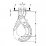 XO SAFETY HOOK - Technical drawing 1